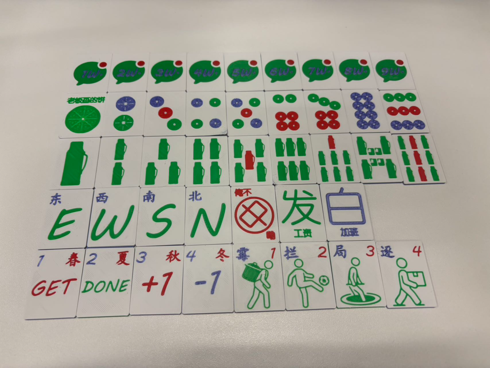 Workplace Slaves Mahjong Stickers