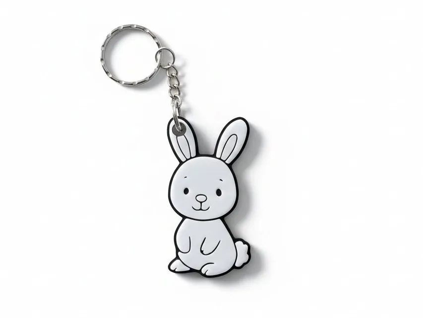 Cute Rabbit Keychain - Free 3D Print Model - MakerWorld