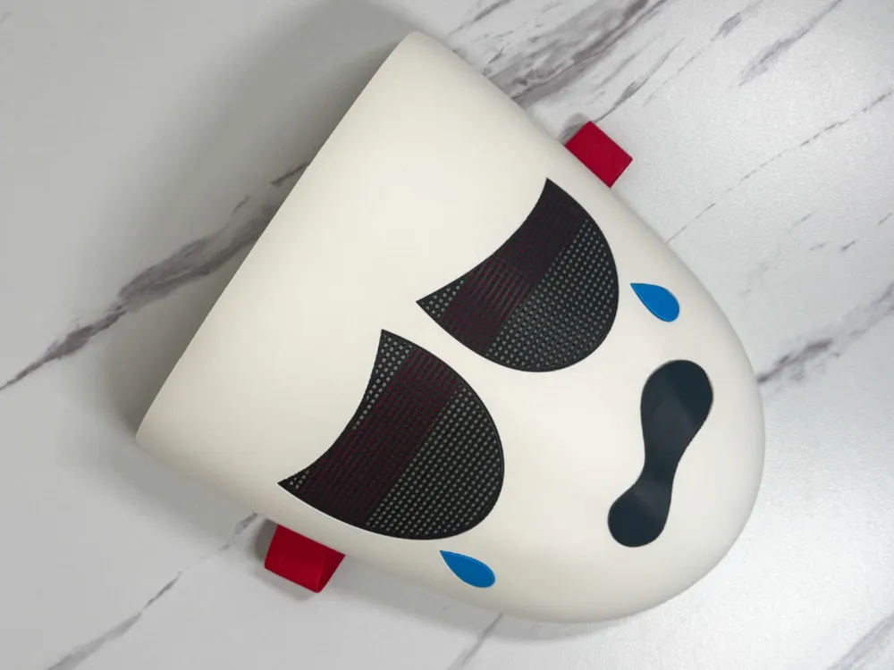 Process Image Digital Design Gangle Mask - The Amazing Digital Circus - Free 3D Print Model - MakerWorld