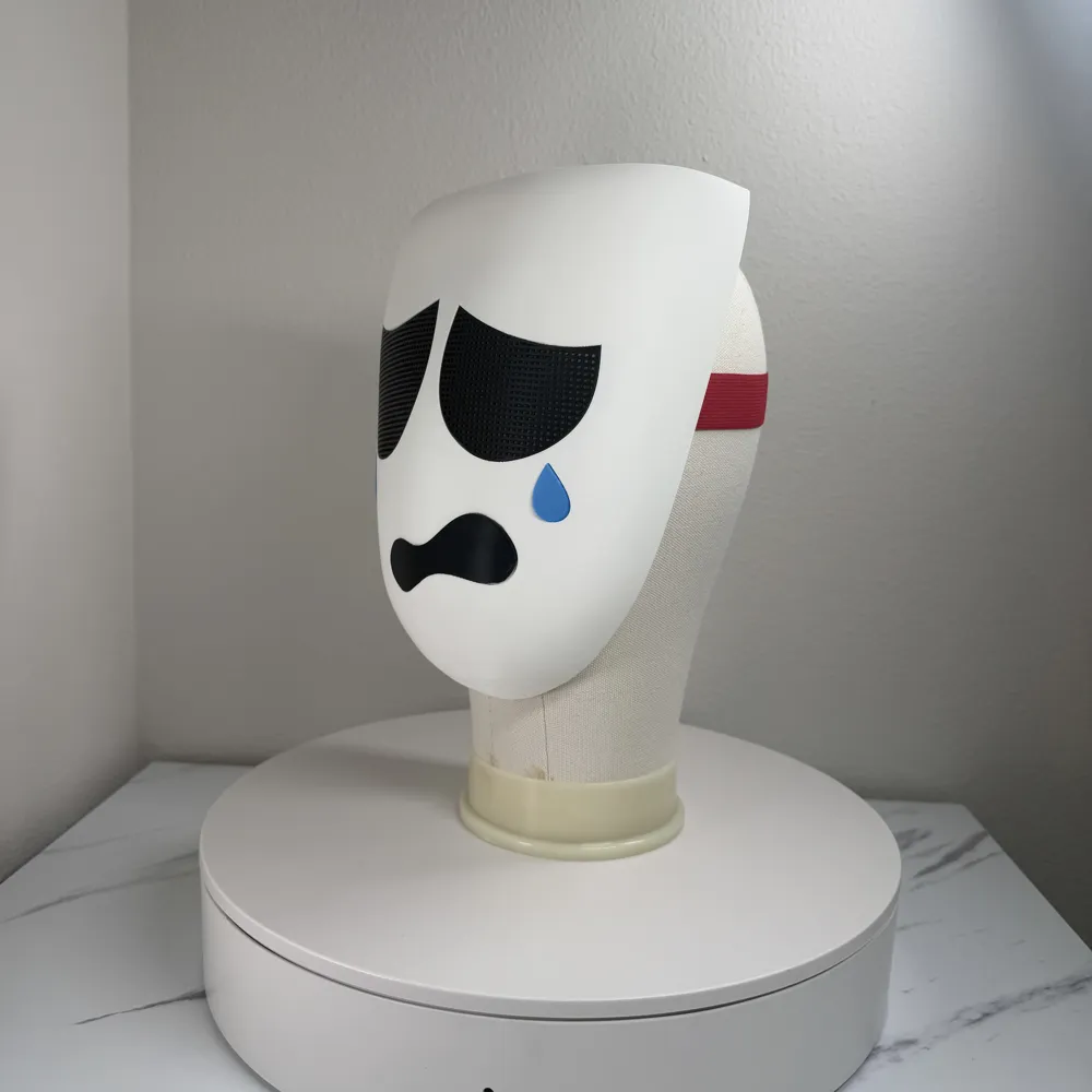 Process Image Digital Design Gangle Mask - The Amazing Digital Circus - Free 3D Print Model - MakerWorld