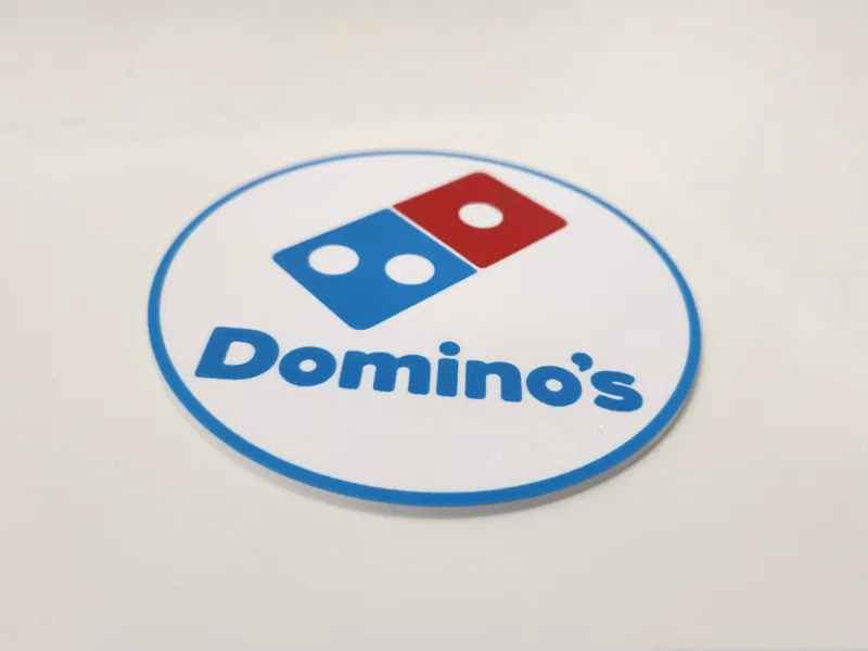 Domino's pizza coaster set with caddy