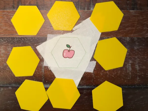 Gabarits hexagonaux pour patchwork