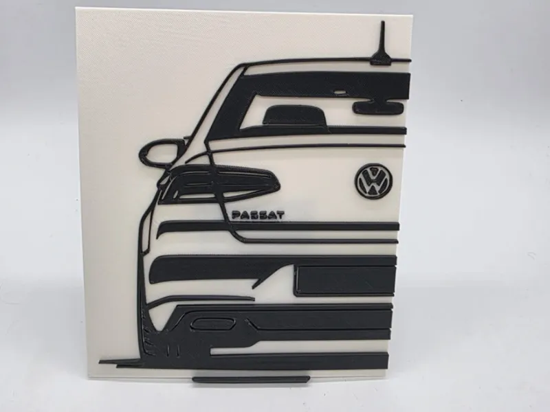 2D Wall Art VW Passat B8 Limosine