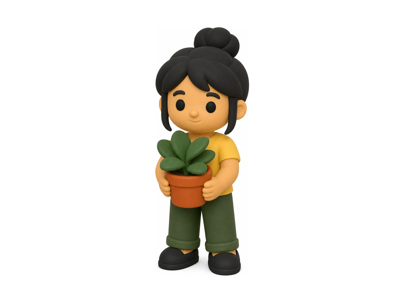 Plant Parent Mini Figure - Cute Desk Collectible