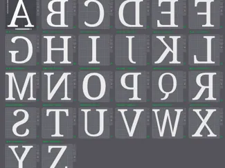 Alphabet Letters A-Z - Uppercase (Facedown)