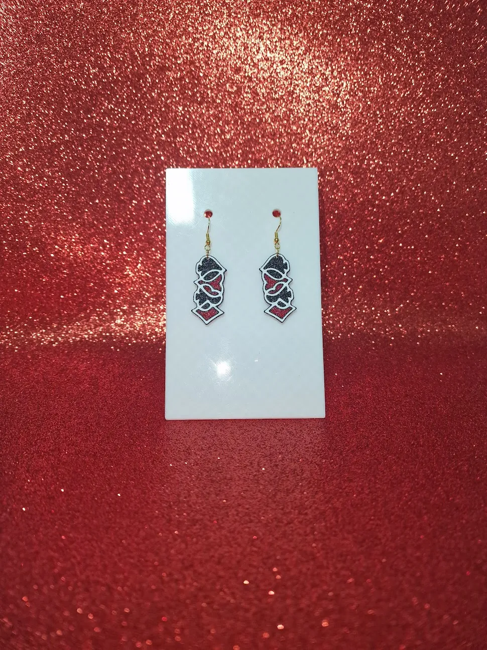 Poker earrings view 2