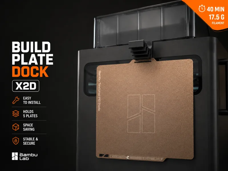 Build Plate Dock X2D