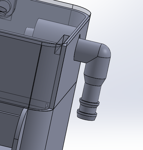 Miniatura 8 del modelo 3D 小型鱼缸过滤器（过滤棉+生化仓）