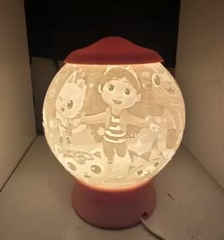Gabby Sphere lithopane light