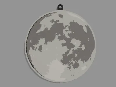 moon key chain