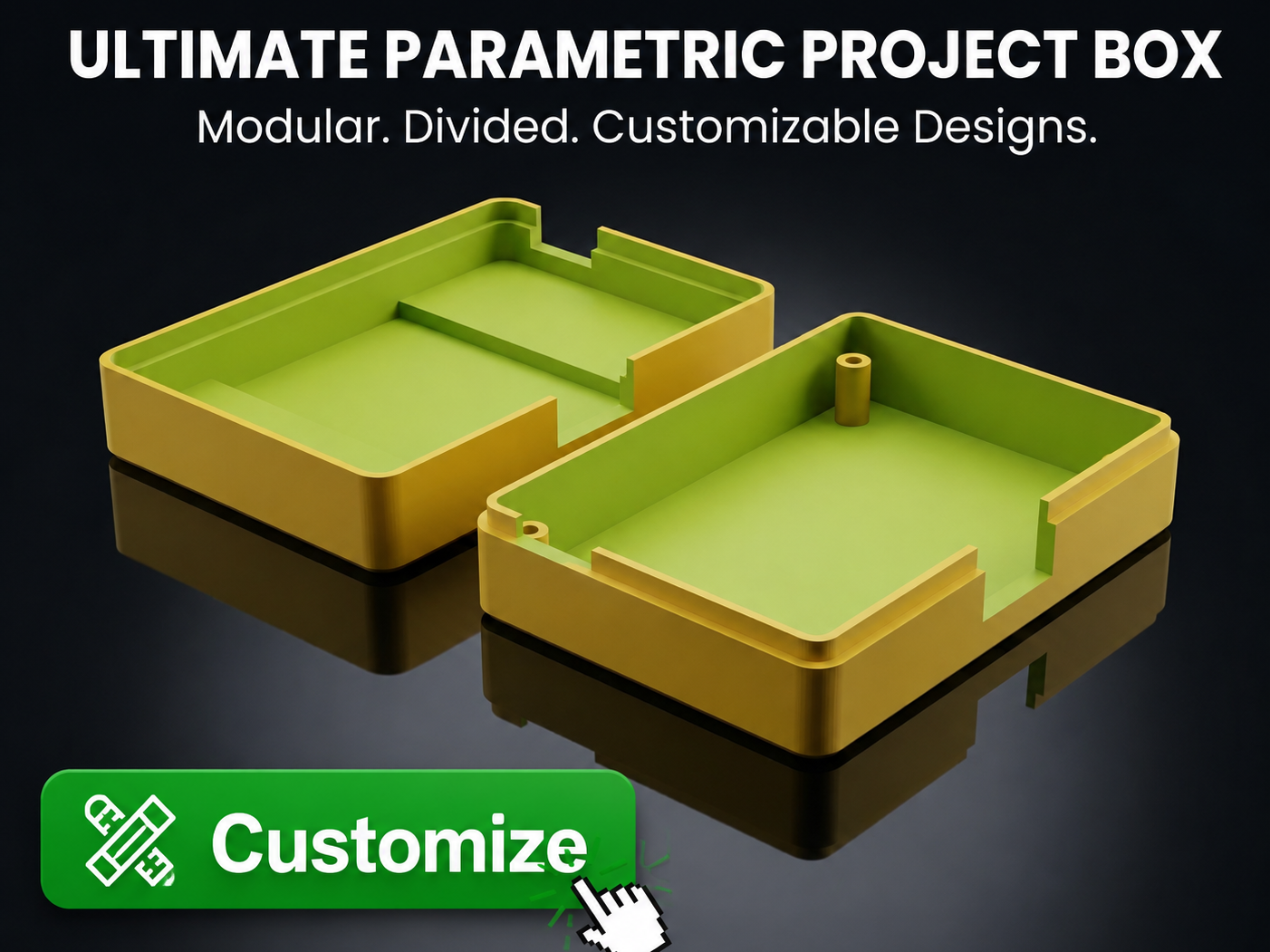 Universal PCB Enclosure (Fully Parametric)