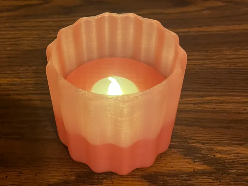 Translucent Battery candle