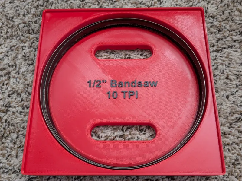 11" Bandsaw Blade Gridfinity Holder - 1/2", 10 TPI