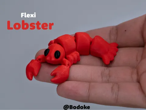 Soporte: Flexi Lobster - Articulated — referencia de MakerWorld