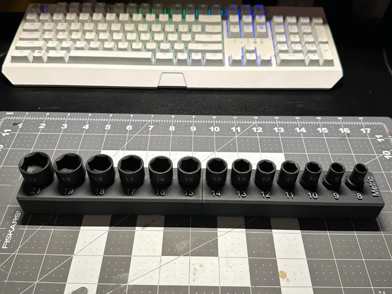 Milwaukee Insider Rachet METRIC Socket Gridfinity
