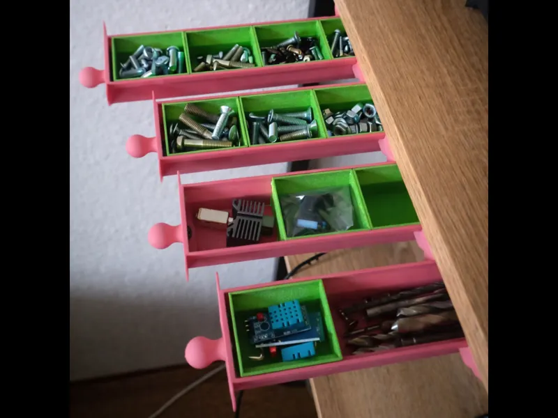 Under Desk Modular Drawer System
