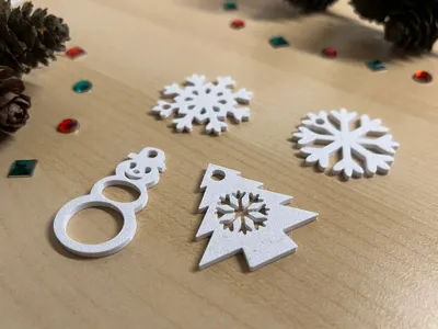 Simple Christmas deko (For keychain or the tree)