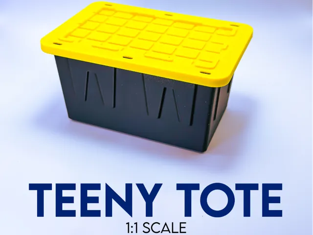 Teeny Tote Storage Box 1:1 Scale