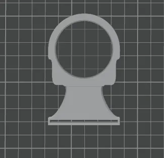 Hygrometer Holder, (round; a bit Smaller at depth)