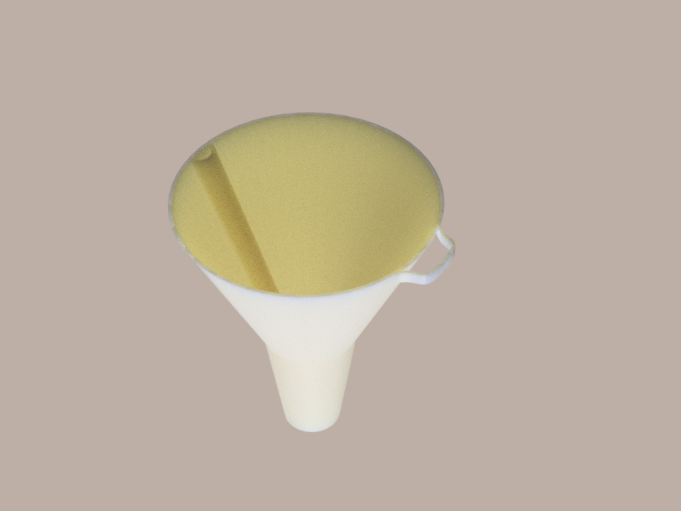 Funnel with air ingress