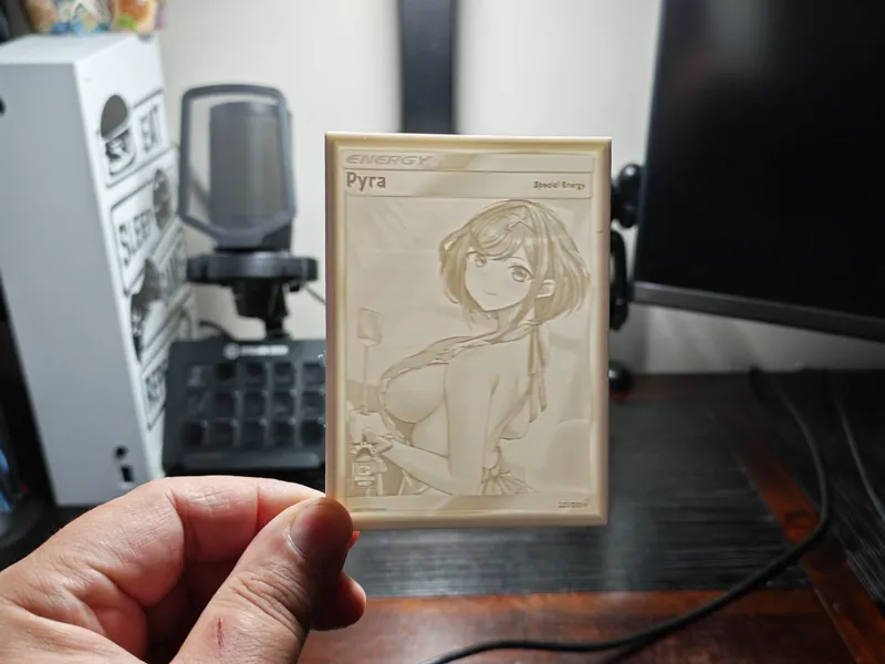 Litophane card pokemon Sexy manga