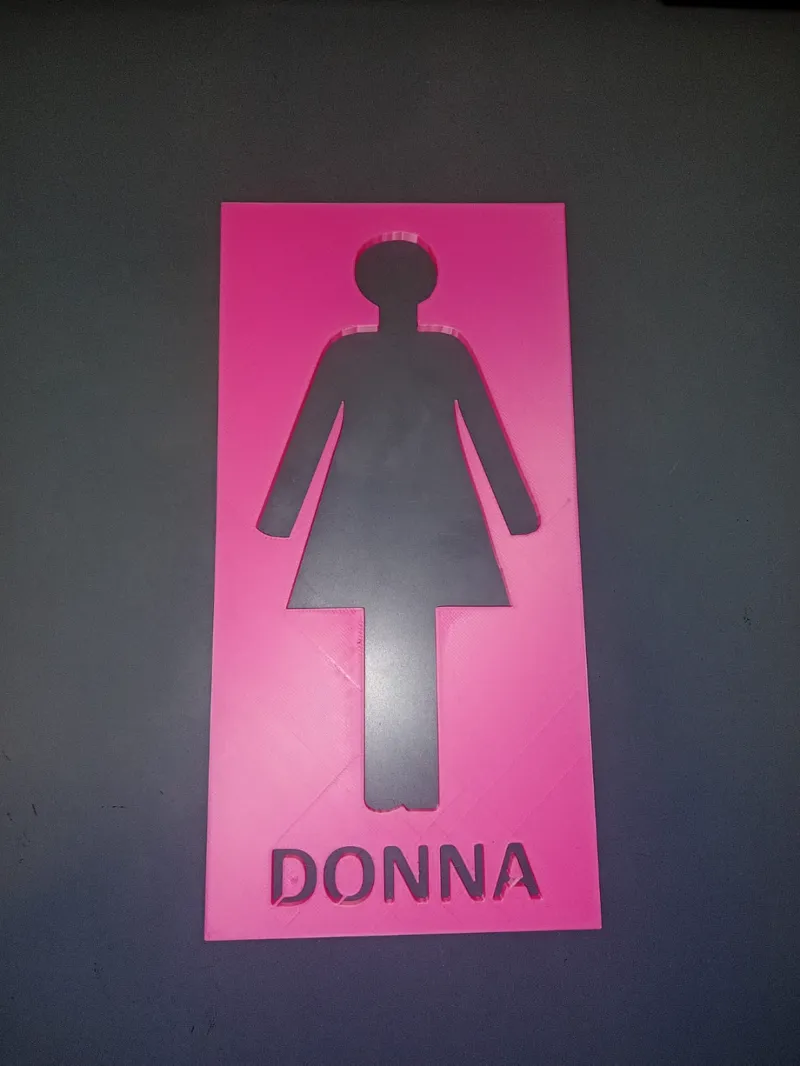 WC Sign Ladies Italian
