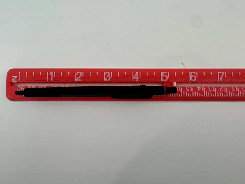 Advanced Multicolor Ruler with Slider 12ft/30cm - Free 3D Print Model ...