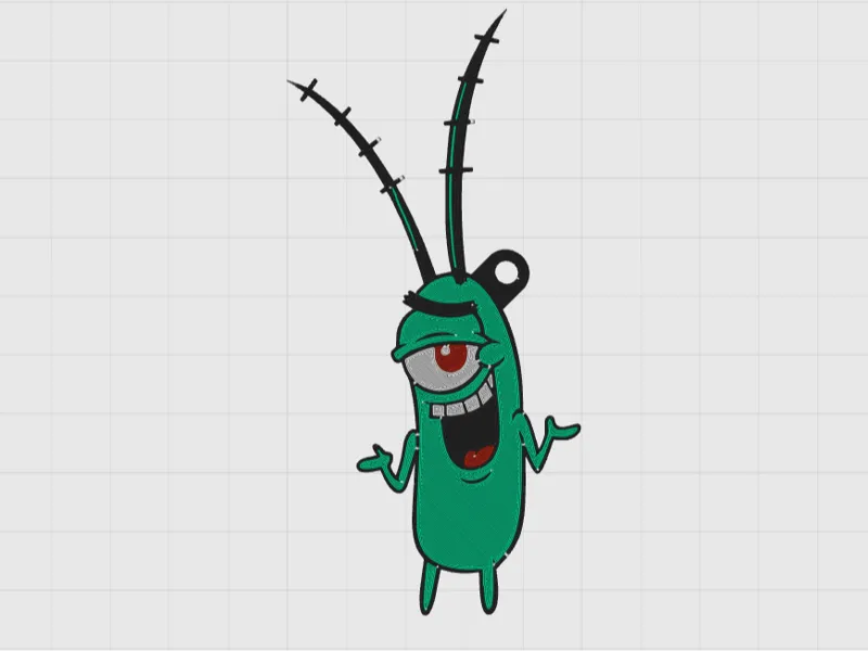 Spongebob - Plankton Keychain AMS