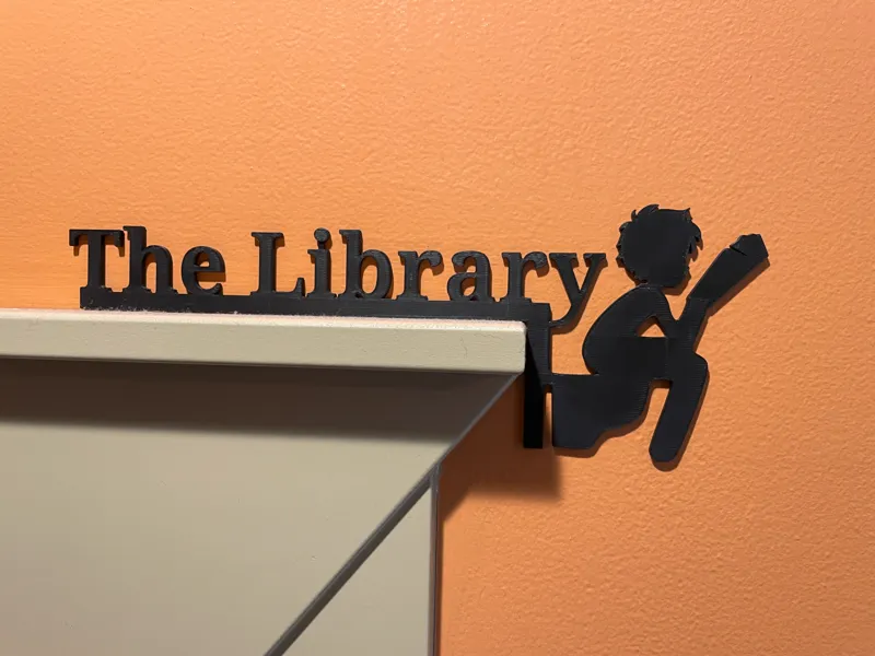 The Library - Bathroom Silhouette