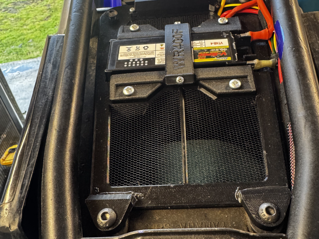 Yamaha WR400f battery and fuse box upgrade