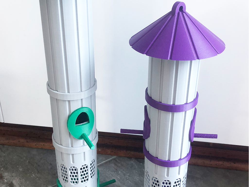 Miniatura 1 do modelo 3D Modular Bird feeder