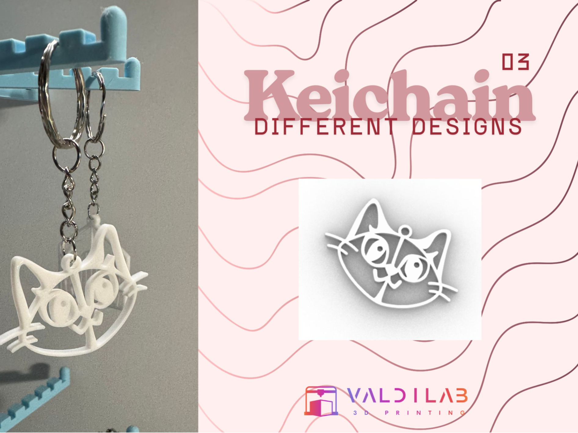 Cat Keychain 03 VLab