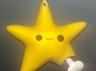 Bitten Star Buddy Keychain