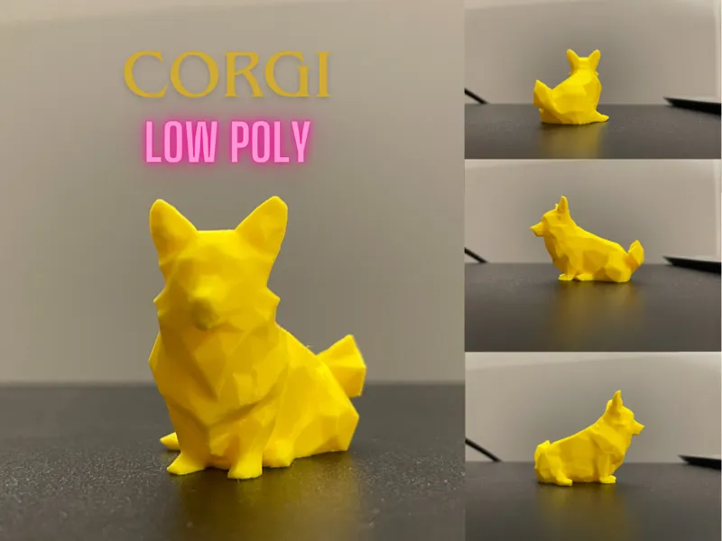 corgi low poly