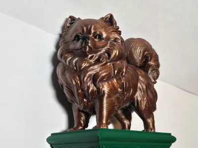 Pomeranian Statue/Book End