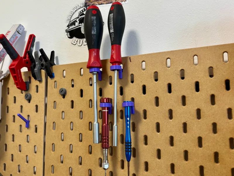IKEA SKADIS hook single ring loop for screwdrivers