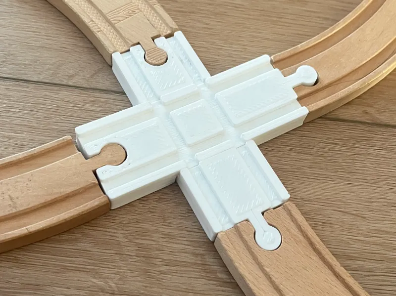 Simple intersection for Brio/Ikea train track