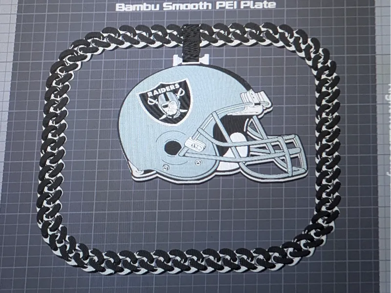Raiders Helmet Chain
