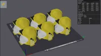 0.2mm layer, 2 walls, 15% infill 6x Helm