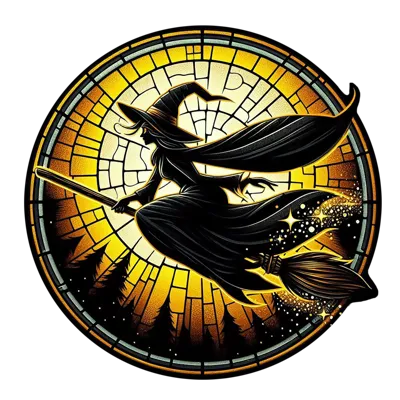 Stained Glass Witch