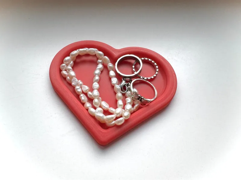 Heart shaped tray