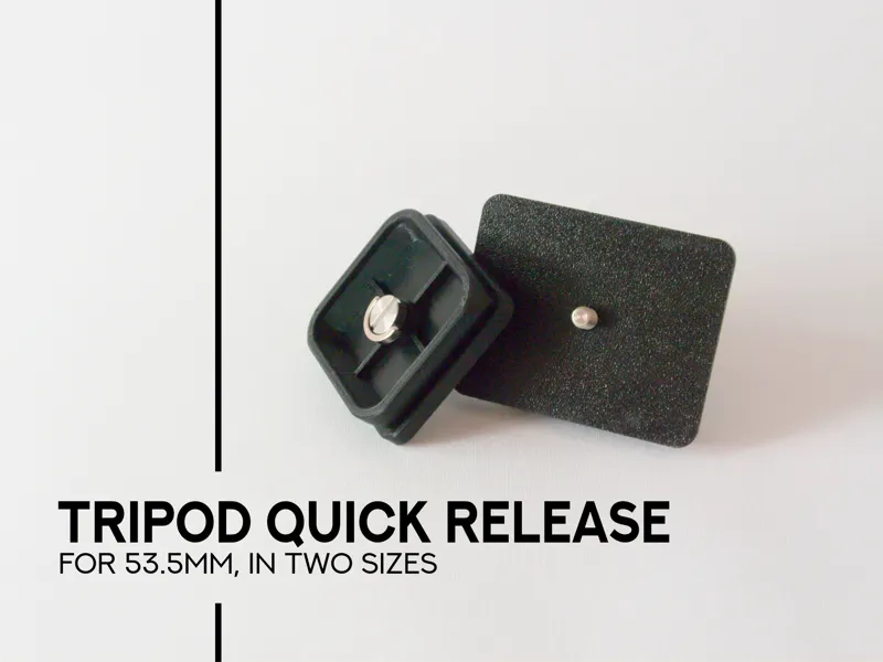 tripod quick release - for 53.5mm in two sizes