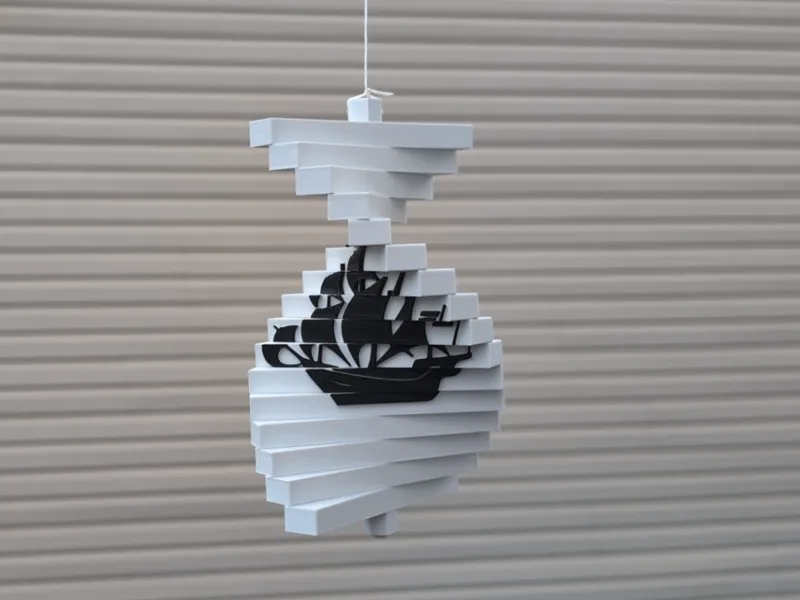 Twisting Wind Spinner - Tall Ship