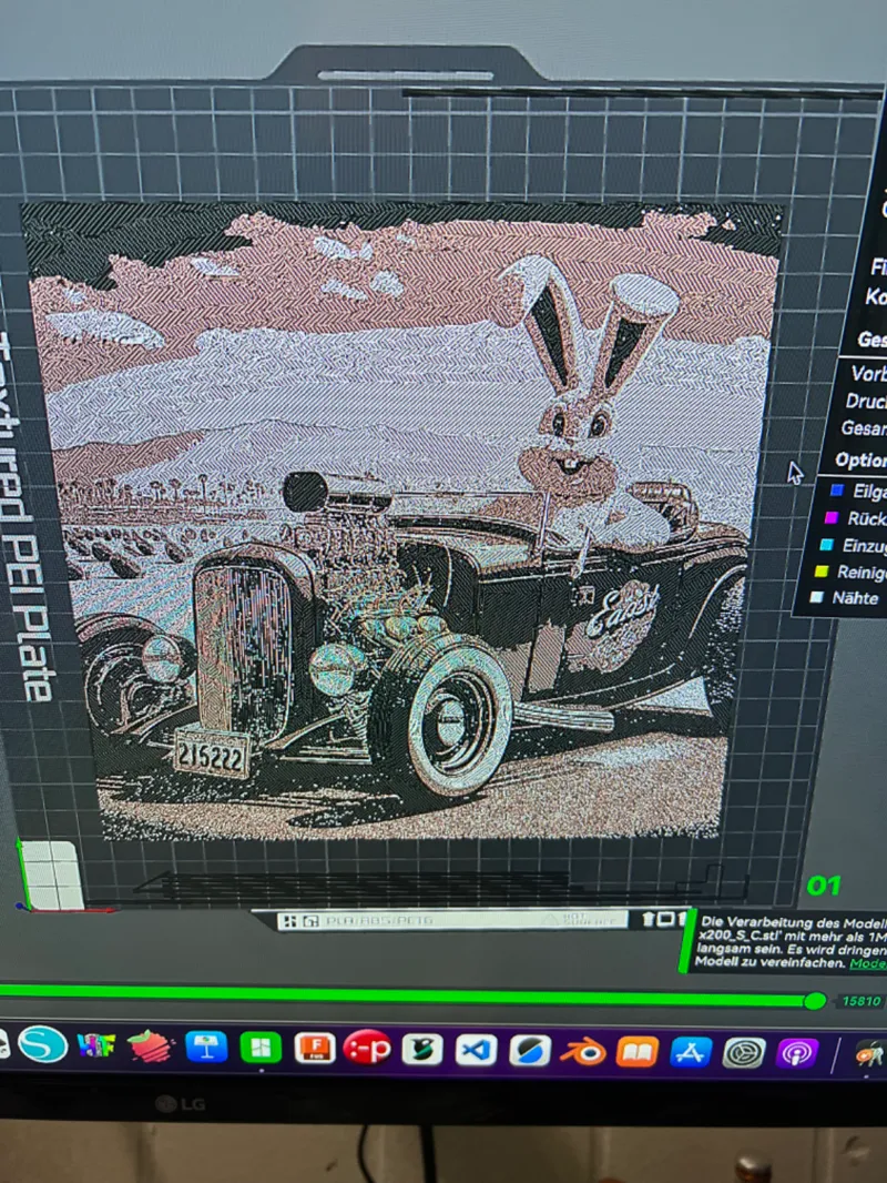 Hotrod Osterhase Hueforge