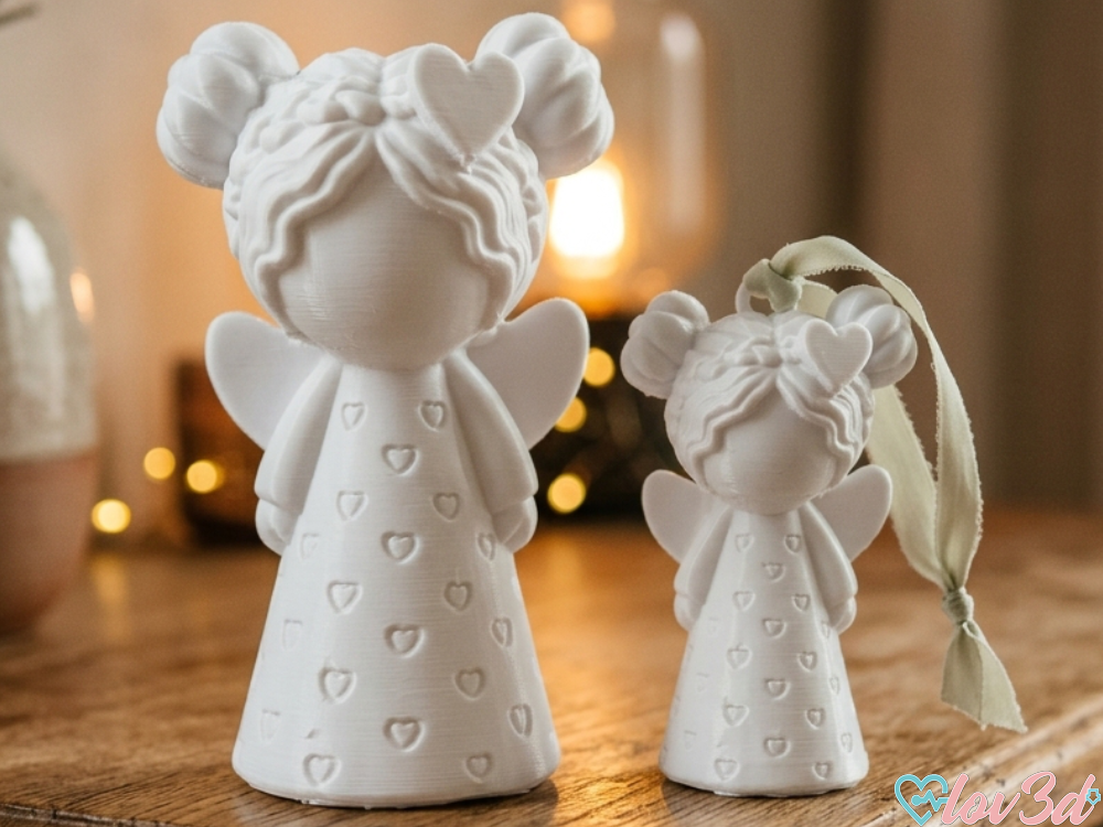 Set de Ángeles Guardianes 3D: Elegancia Celestial para Tu Hogar