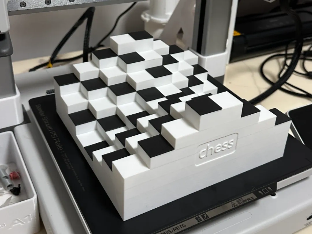 Miniatura 2 do modelo 3D 国际象棋 立体棋盘
