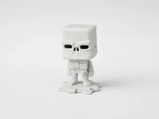minecraft mcdonalds happy meal sceleton figurine