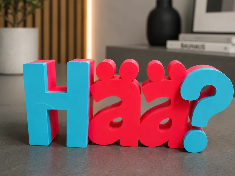 Schriftzug Hää?