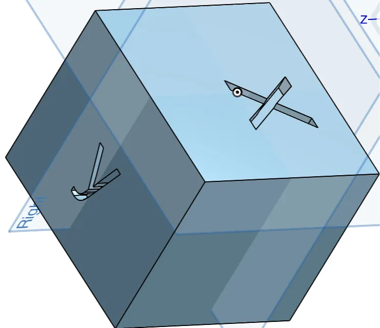xyz test cube