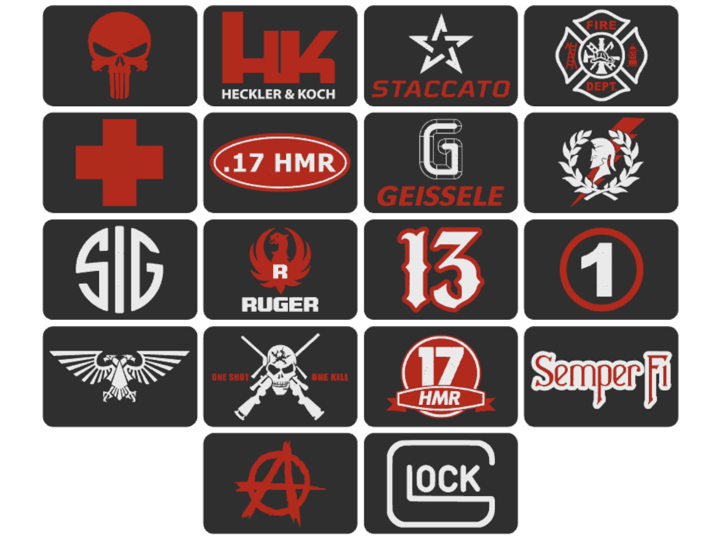 Miniatura 1 do modelo 3D Patchs - logo fixation velcro